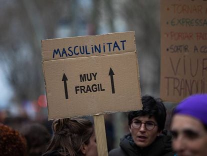 Manifestació del darrer Dia de la Dona, a Barcelona. 