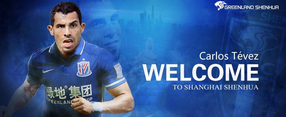 El Shanghai Shenhua da la bienvenida a Carlos Tévez.