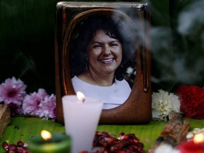 Una imagen de la activista Berta Cáceres.
