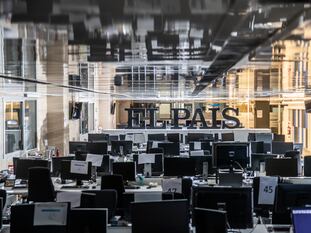 The EL PAÍS newsroom on December 22, 2020.