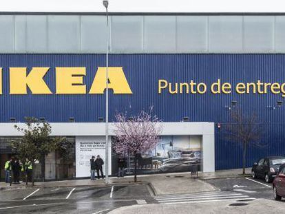 Punto de entrega de Ikea en Navarra.
