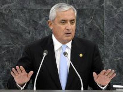 En la imagen, el presidente de Guatemala, Otto Pérez Molina, EFE/Archivo