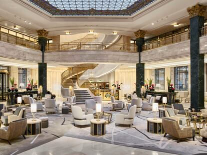 Interior del hotel de lujo Four Seasons, en Madrid.