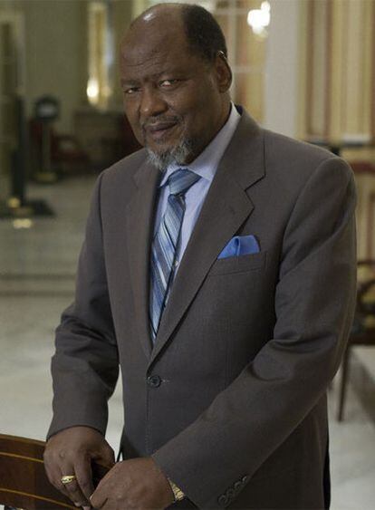 Joaquim Chissano, la semana pasada en Madrid.