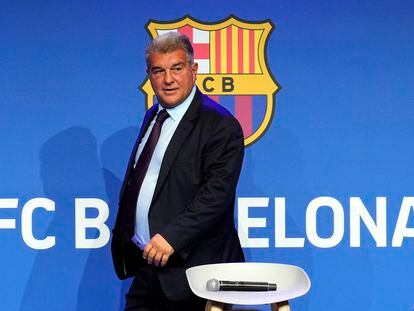 El presidente del FC Barcelona, Joan Laporta.