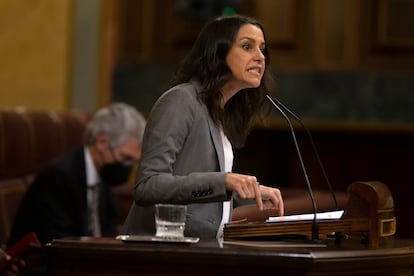 Inés Arrimadas, durante su intervención.