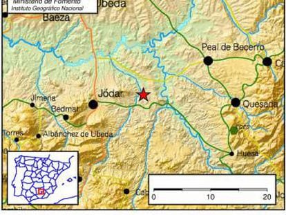 Un enjambre de 42 terremotos de hasta 4 de magnitud sacude el centro de Jaén