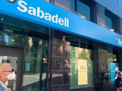 Oficina del Banco Sabadell en Madrid.