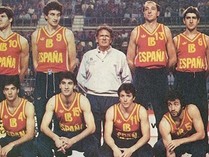 Díaz Miguel, al frente de la selección española en 1983