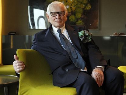 Pierre Cardin, en enero de 2012 en Barcelona.