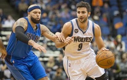 Ricky Rubio y Deron Williams.