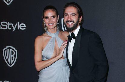 Heidi Klum y Tom Kaulitz en los Globos de Oro en Los Ángeles, el pasado día 6.