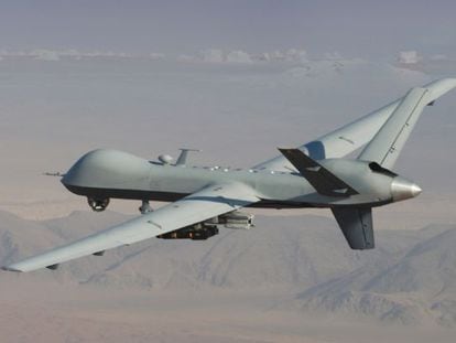 Imagen del MQ-9 Reaper, de la firma estadounidense General Atomics, que Defensa estudia adquirir.