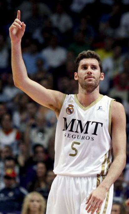 Rudy Fern&aacute;ndez, durante un partido con el Real Madrid