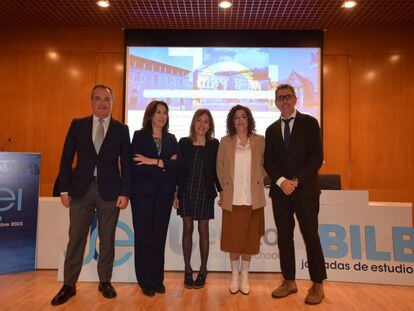 Foto de grupo de ponentes de las Jornadas de Estudio de la Insolvencia en Bilbao (octubre 2023).