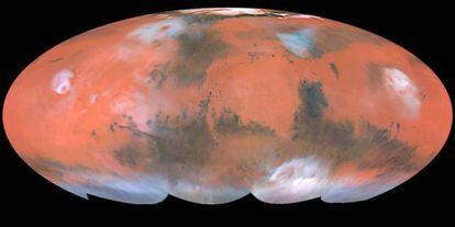 Mapa global de Marte.