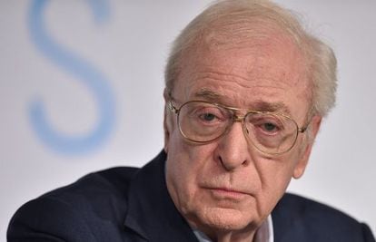 El actor Michael Caine en la rueda de prensa.