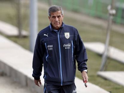 El entrenador de la selección uruguaya, Óscar Tabárez.