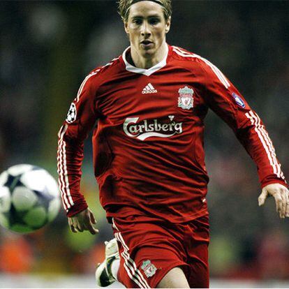 Fernando Torres, en un partido del Liverpool.