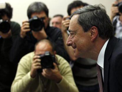 Mario Draghi visit&oacute; el pasado 12 de febrero el Congreso de los Diputados.