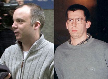 Jon Salaberria (izquierda) e Igor Suberbiola, en fotos anteriores a su huida de España.
