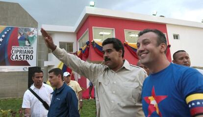 Maduro en la inauguración del hospital del Sur Cipriano Castro en 2013.