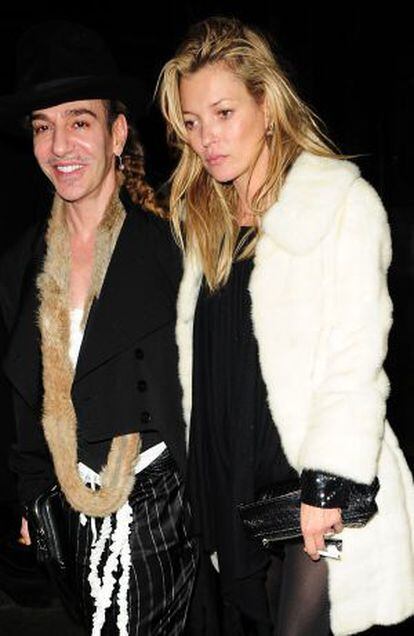 John Galliano y Kate Moss en Londres en 2011