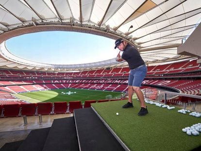 Jon Rahm, en el Wanda Metropolitano.