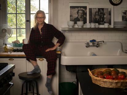 Annie Leibovitz, en su casa de Rhinebeck en Nueva York.