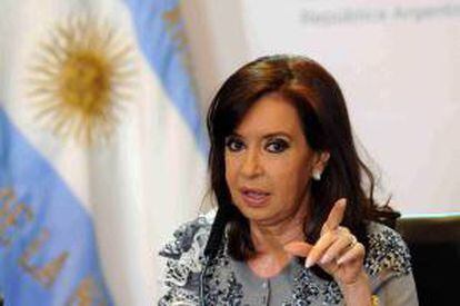 En la imagen, la presidenta argentina, Cristina Fernández. EFE/Archivo