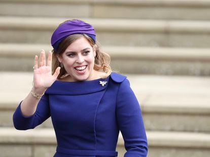 Beatriz de York, en octubre de 2018, en la boda de su hermana Eugenia.