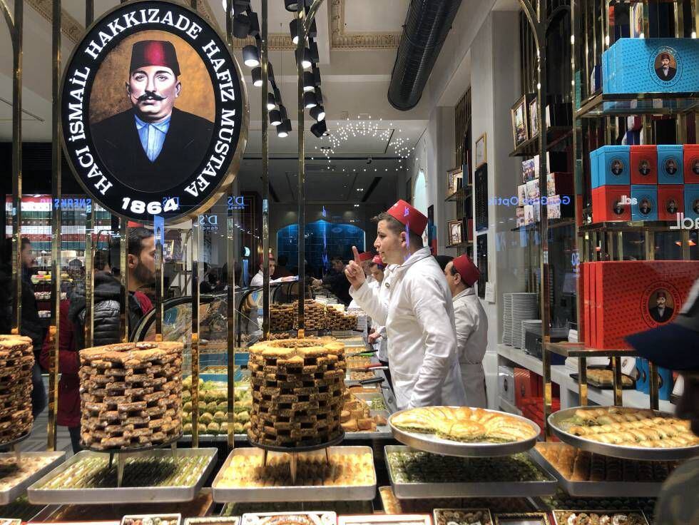 Hafiz Mustafá es una de las mejores confiterías de Estambul para probar los 'baklavas'.
