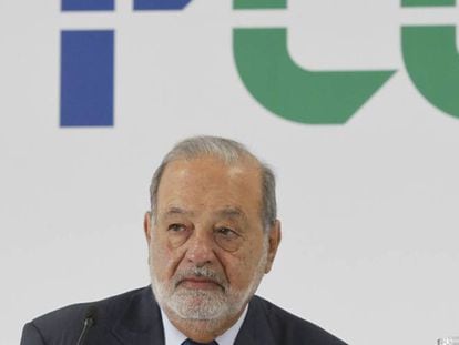 El empresario Carlos Slim, primer accionista de FCC.