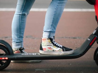 Un patinete de Jump de Uber.