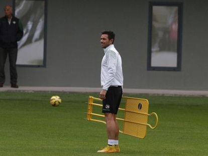 Rubén Castro, en un entrenamiento. 