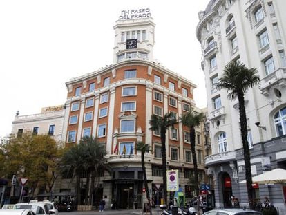 Hotel de NH situado en la plaza de Cánovas del Castillo de Madrid