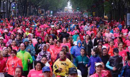 Participantes de la Carrera de la mujer 2016.