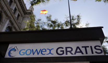 Anuncio de Gowex en Madrid. 