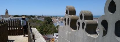 Vistas desde el Castillo de Santiago, en Sanlúcar de barrameda (Cádiz).