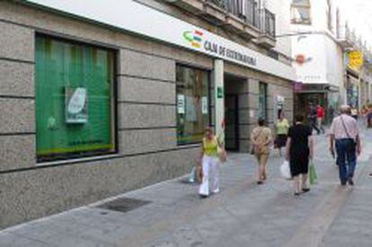 Imagen de una sucursal de Caja Extremadura, ahora integrada en Liberbank.