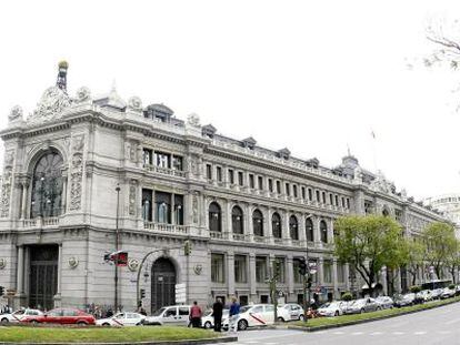 Vista de la fachada del Banco de Espa&ntilde;a. 