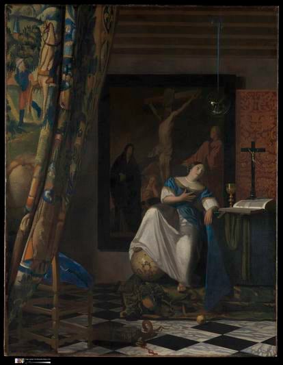 El cuadro 'Alegoría de la fe católica' de Vermeer.