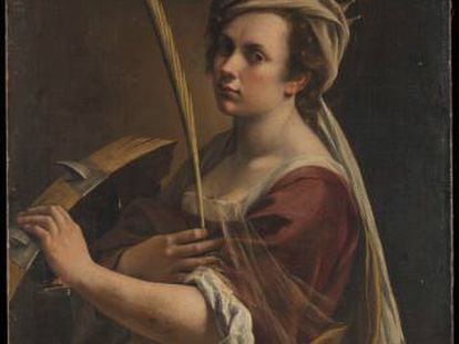 Autorretrato como santa Catalina de Alejandría, de Artemisia Gentileschi (1615-17).
