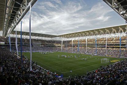 Panor&aacute;mica del estadio Cornella-El Prat del equipo de f&uacute;tbol del Espanyol.