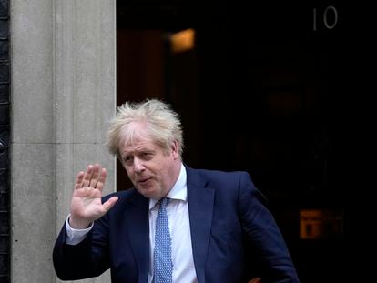 El primer ministro británico, Boris Johnson, en Downing Street este miércoles.