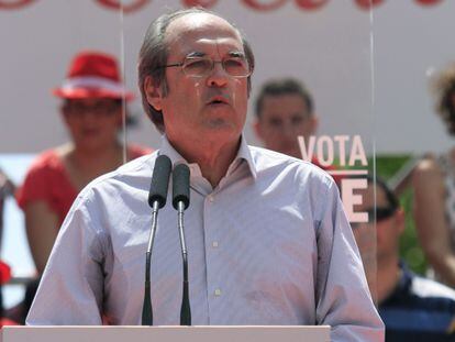 &Aacute;ngel Gabilondo, en el acto del PSOE en Fuenlabrada.