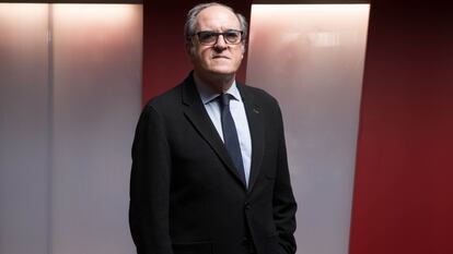Ángel Gabilondo, en la sede del PSOE, el 13 de marzo de 2021.
