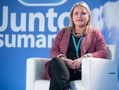 María del Mar Blanco, en la convención catalana.