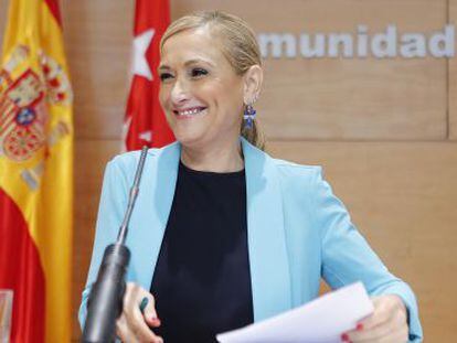 Cristina Cifuentes, tras la reuni&oacute;n del Gobierno del pasado 1 de septiembre donde inform&oacute; sobre la supresi&oacute;n del Consejo Consultivo. 