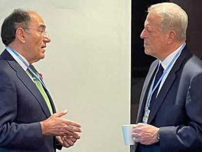 Ignacio Sánchez Galán y Al Gore.